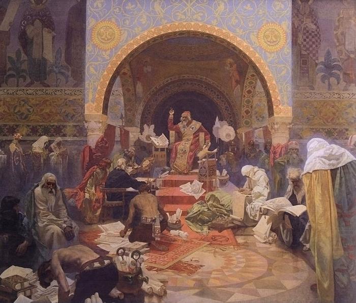 Alfons Mucha The Morning Star of Slavonic Literature china oil painting image